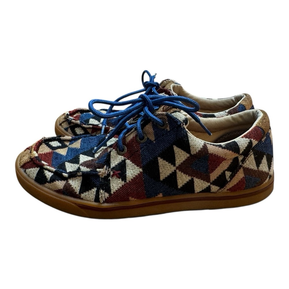 Twisted X Hooey Lopers‎ Aztec Geometric Pattern Sneakers Boho Western🤠Cowgirl 7 - Picture 3 of 8